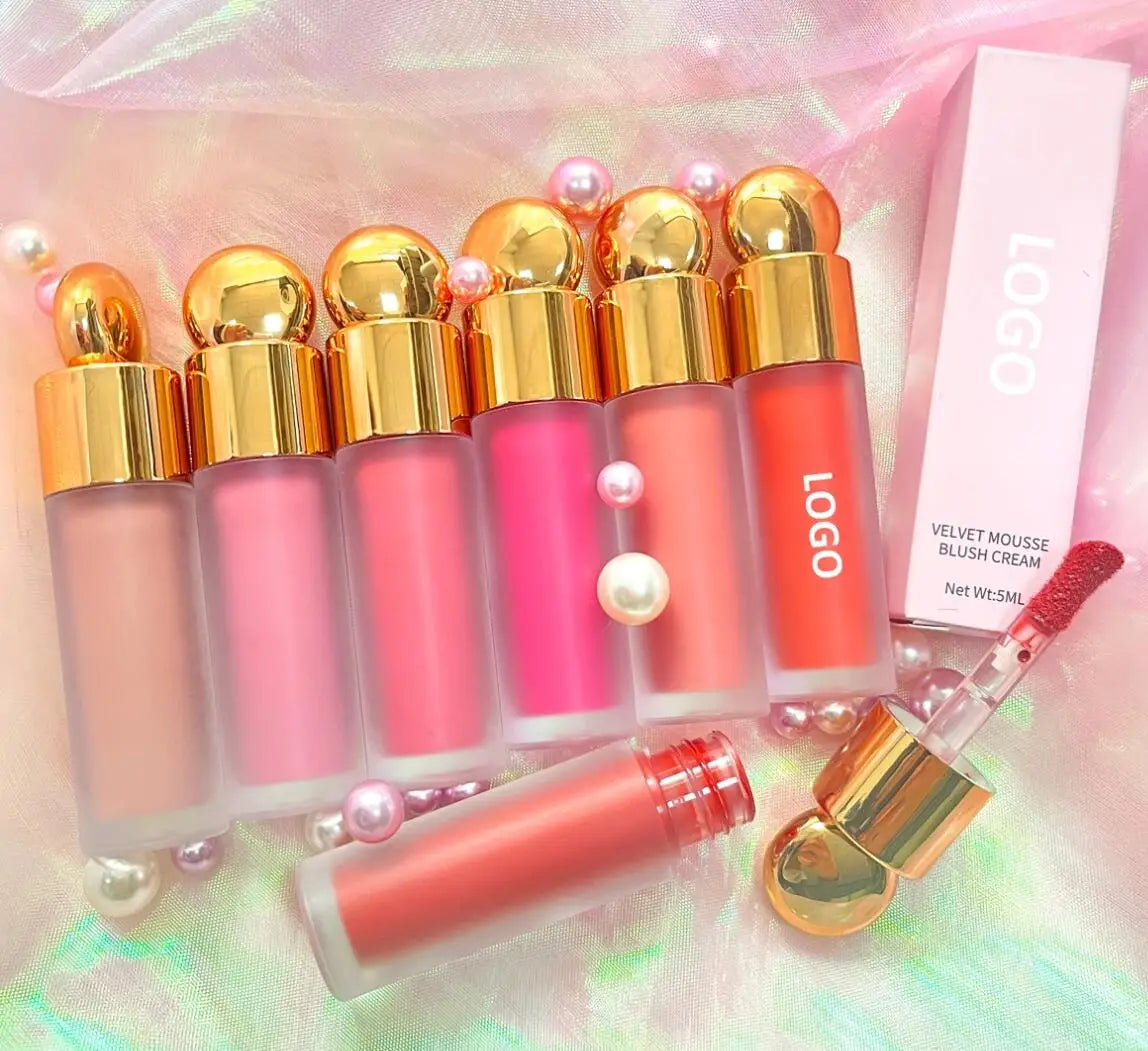 Face Liquid Blusher Makeup Long-lasting Matte Make Up Natural Cheek Contour Blush Cosmetics