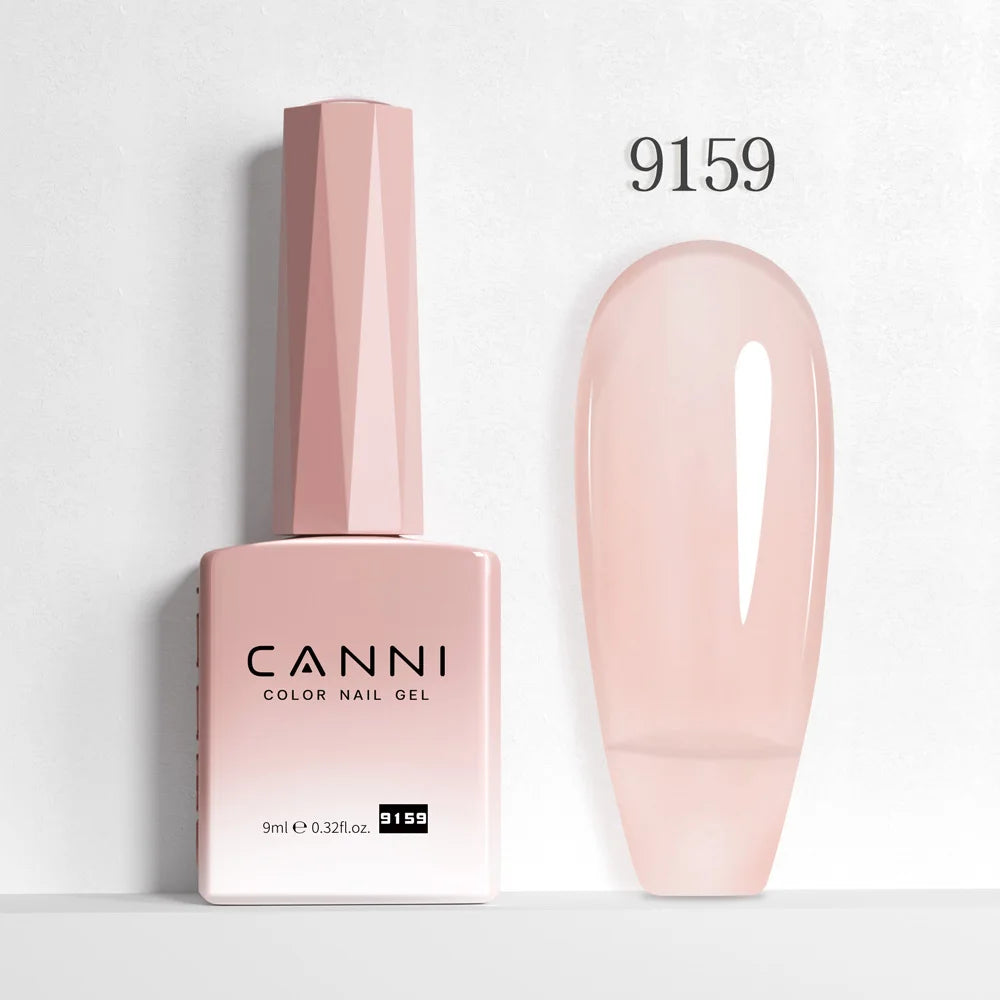 CANNI 9ml Nail Gel Polish HEMA TPO FREE Transparent Jelly Color Nude Pink French SoakOff UV LED Varnish Lacquer Milky White DIY