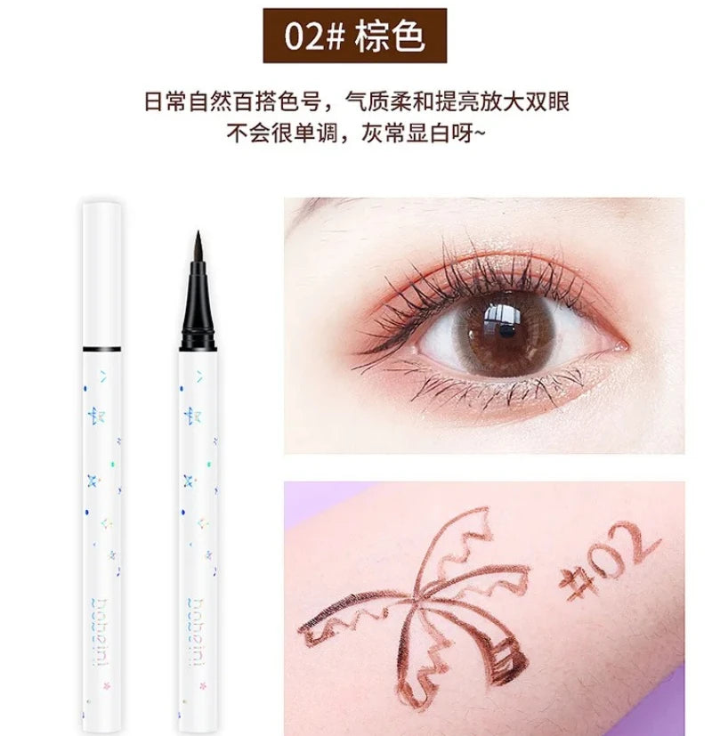 Black / Brown Liquid Eyeliner Waterproof Long Lasting Eye Liner Pencil Quick Drying Not Bloom Natural Eyleliner Pen Makeup