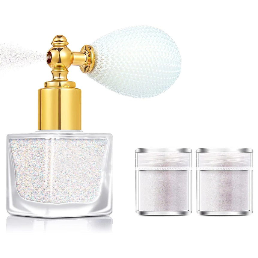 Body Glitter Spray Glow in The Dark Party Makeup Hair Glitter Extra Fine Face Shimmer Powder for Festival Glow Party Halloween