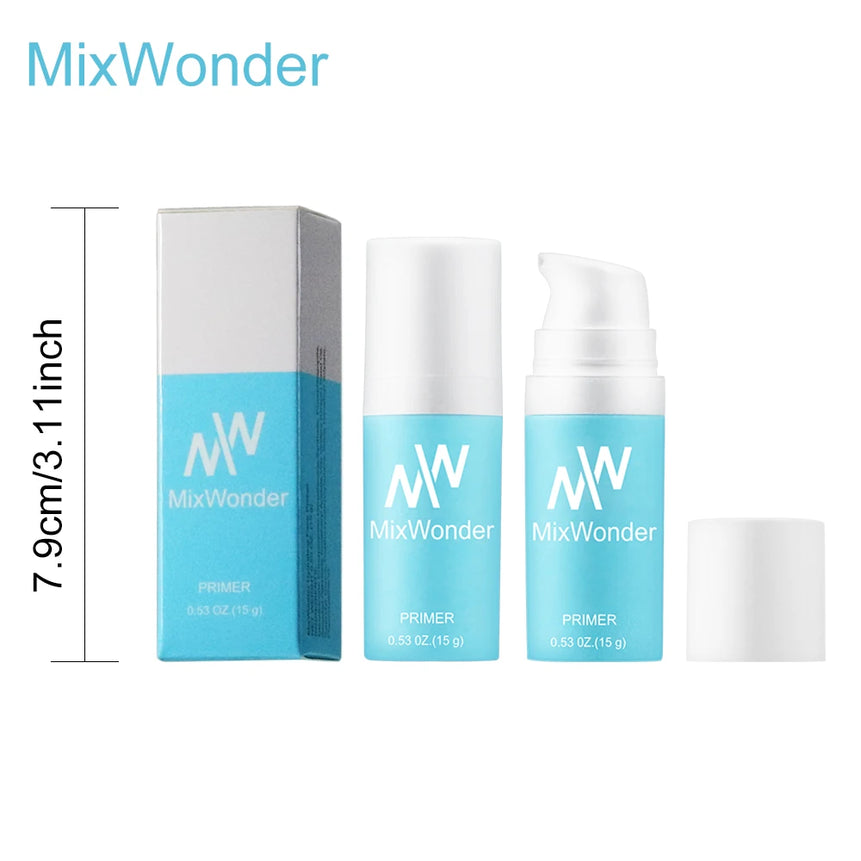 MixWonder Long-Lasting Primer - Hydrating Makeup Base for Flawless Finish, Pore-Minimizing &Imperfection Covering.All Skin Types