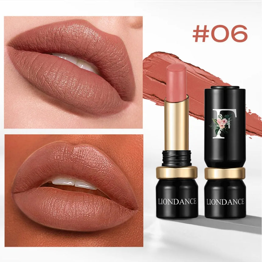 Velvet Mist Flower Lipstick High Pigment Long Lasting Matte Lip Gloss Dark Rich Colors Waterproof Creamy Smooth Lips Makeup