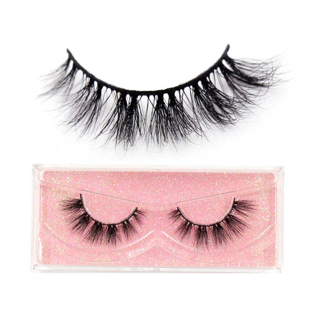 LEHUAMAO 3D Mink Lashes Makeup Eyelashes Fluffy Natural long fake lashes Full stripe reusable False Eyelash Extension 1 Pair