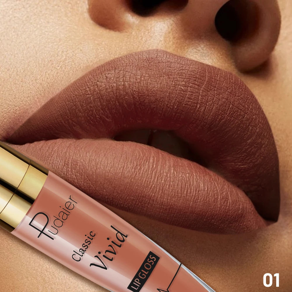 Velvet Matte Red Lipstick, Long Lasting Waterproof Moisturizing Formula, Non-Stick Lip Color for All Skin Tones