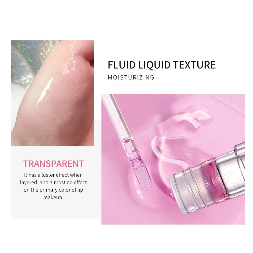 QIBEST Moisturizer Plumper Lip Gloss Lip Tint Natural Nutritious Long-lasting Plumping Lips Balm Cream Care Cosmetics Makeup