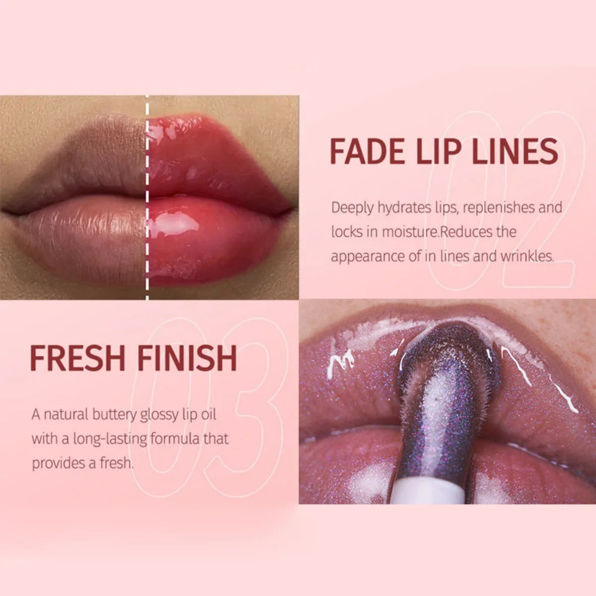 Fruit Honey Essence Lip Oil Sexy Plump Lip Jelly Grape Tinted Lip Liquid Waterproof Moisturize Oil Lipgloss Makeup Makeup