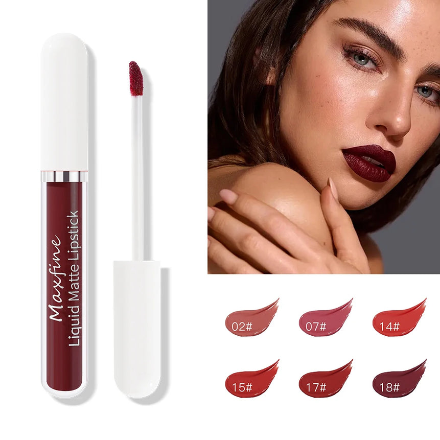 Waterproof Long Lasting Matte Lip Gloss Non Stick Cup Liquid lipstick