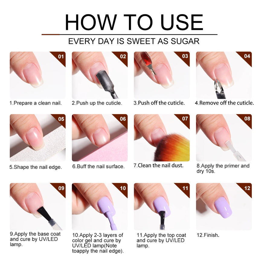 18PCS Gel Nail Polish 8ML Glitter Art Gel Kit with UV Light & Base Top Coat Nail Art Stickers Manicure Salon/Home Tools Supplies