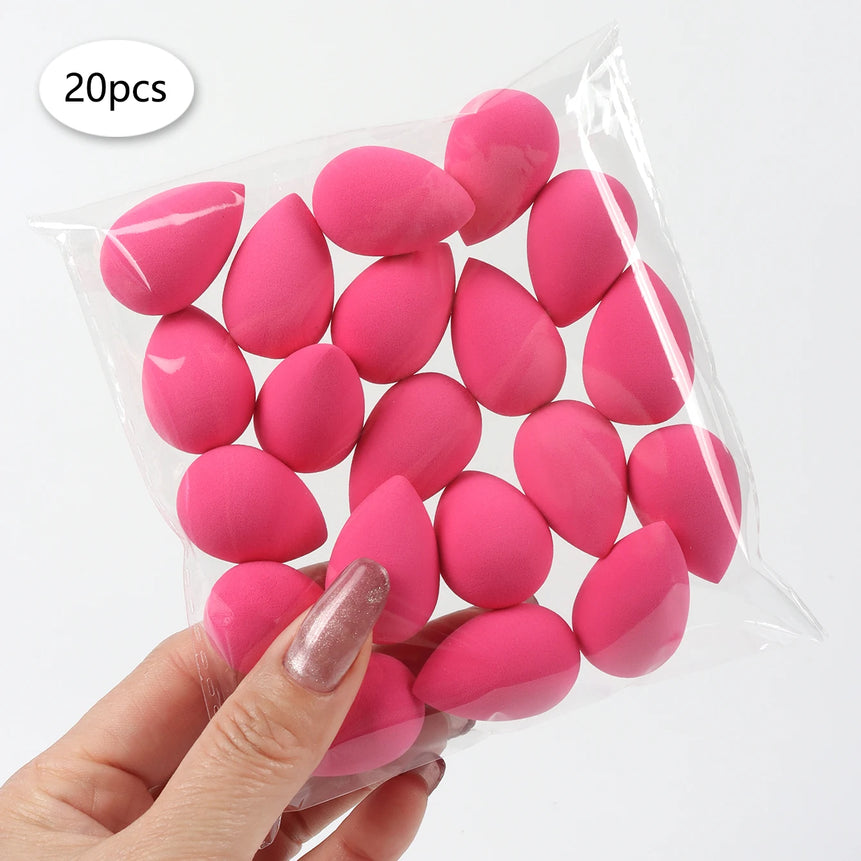 20 件装 Mini Finger Puff Beauty Cosmetic Foundation Cosmetic Sponge Makeup Blender Suitable for Cream & Powder Concealer