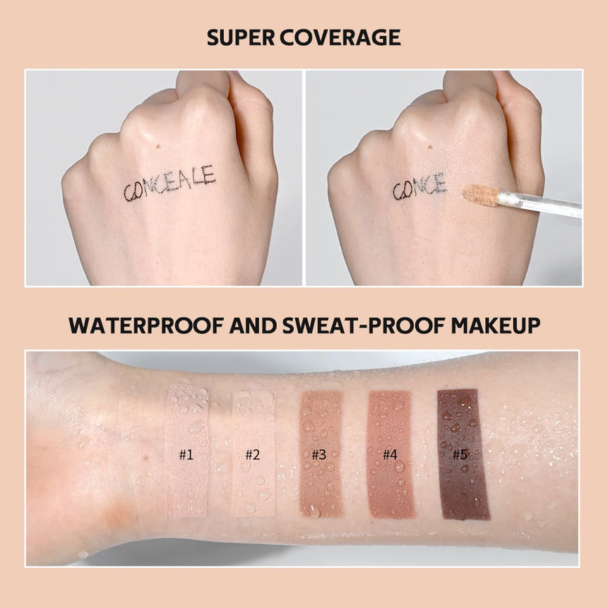 Waterproof Liquid Matte High Coverage Oil Control Circles Foundation Makeup Cosmetics