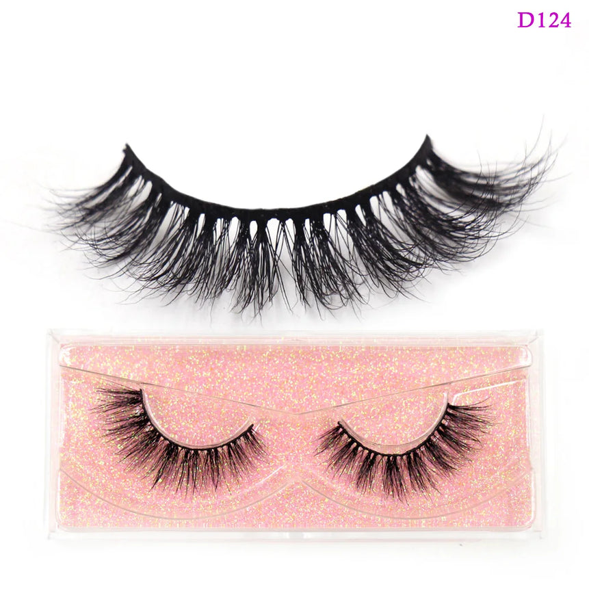 LEHUAMAO 3D Mink Lashes Makeup Eyelashes Fluffy Natural long fake lashes Full stripe reusable False Eyelash Extension 1 Pair
