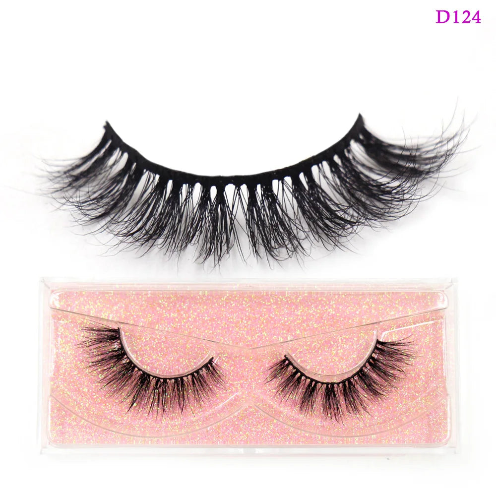 LEHUAMAO 3D Mink Lashes Makeup Eyelashes Fluffy Natural long fake lashes Full stripe reusable False Eyelash Extension 1 Pair