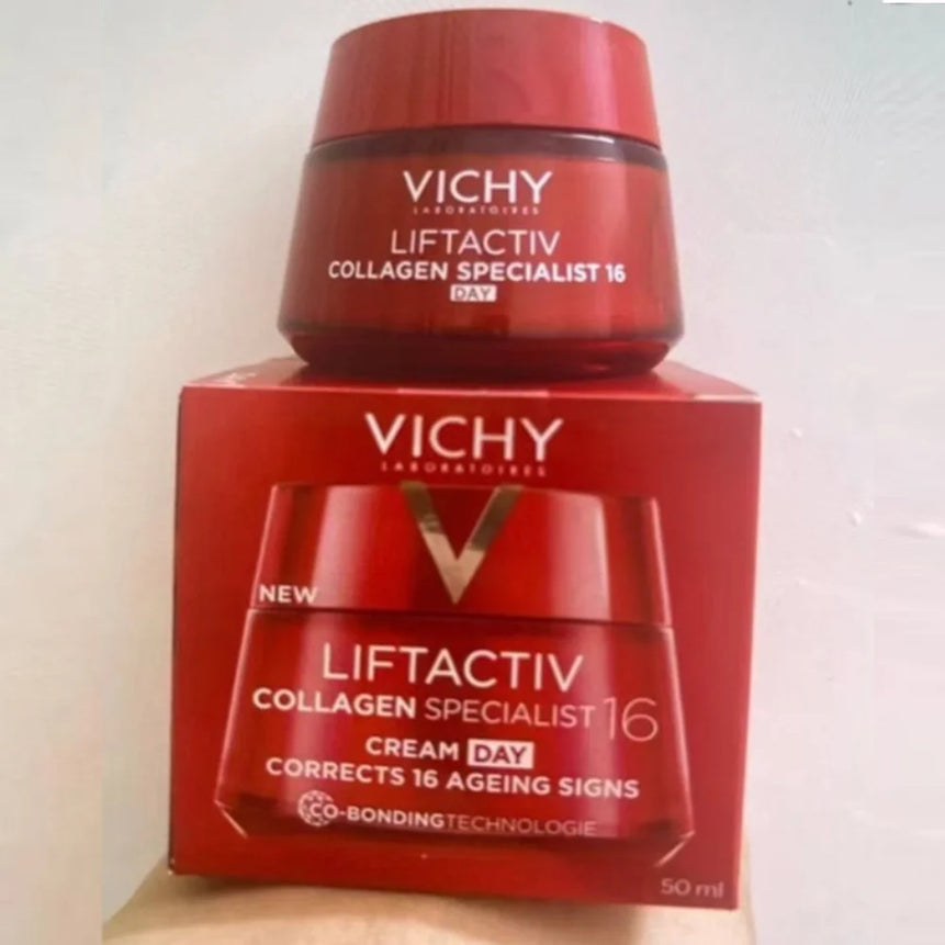 Vichy Various Essence & Cream - Collagen Night Cream, Nutritional Cream, Retinol Serum,VC Rejuvenating/HA Moisturizing Skin Care