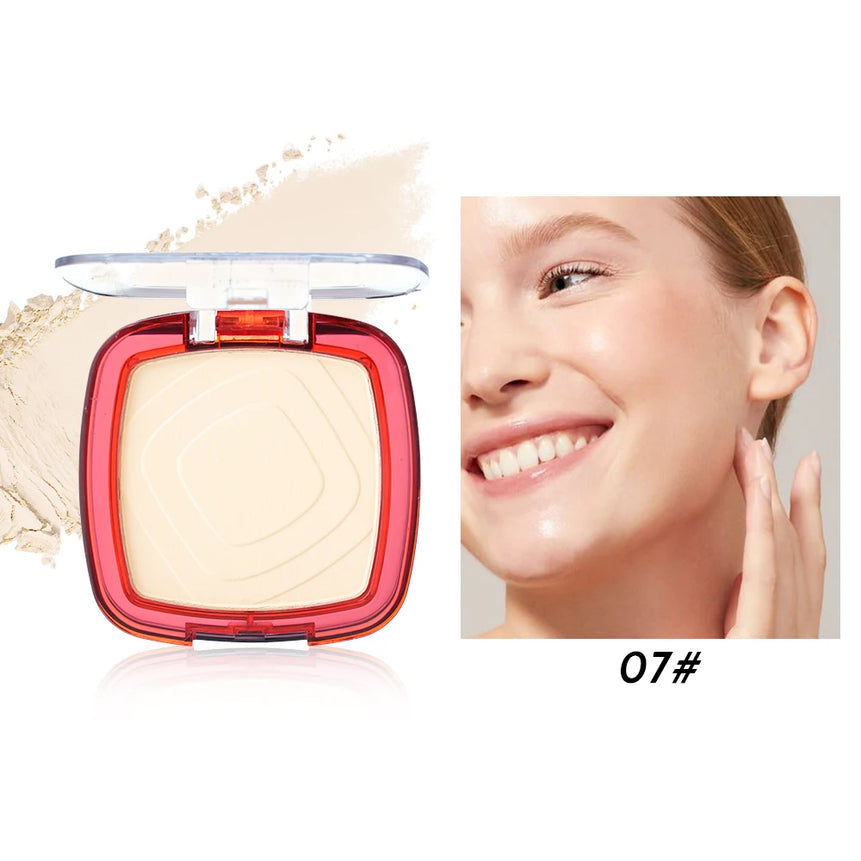 Waterproof Matte Pressed Powder Full Coverage Oil Control 24H Weightless Foundation Long Lasting Non Caking Finishing