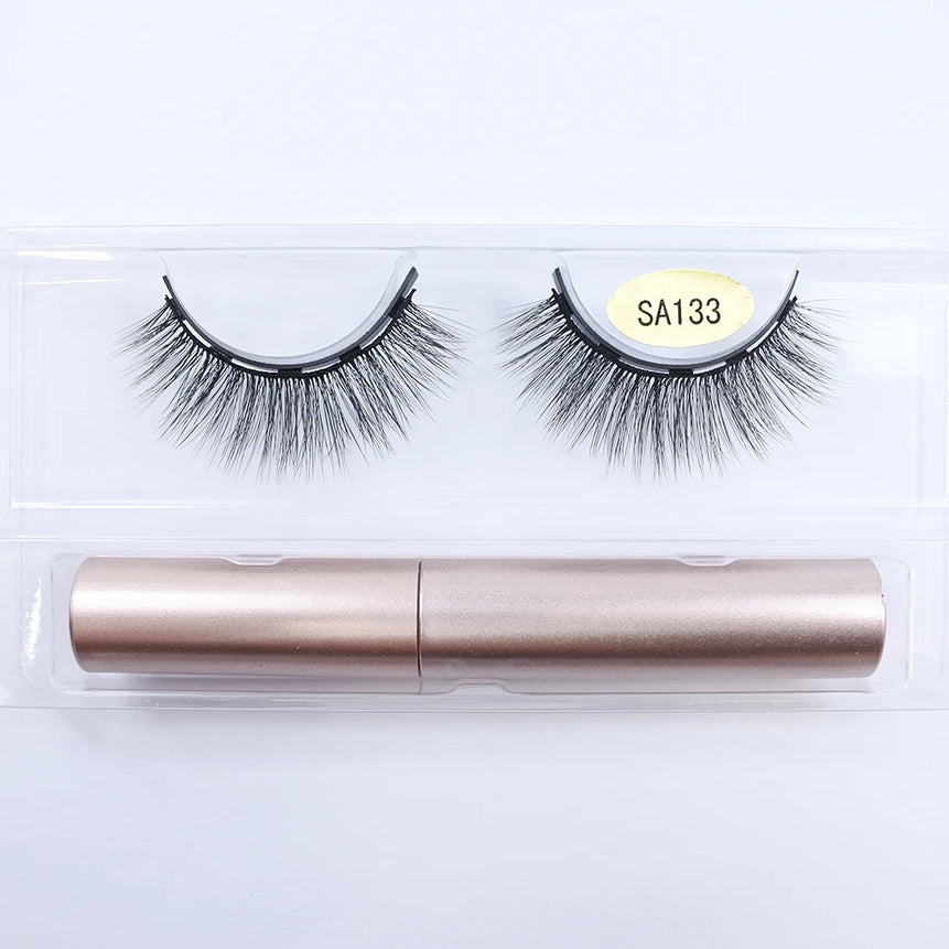 1/5 Pairs Magnetic Eyelashes Makeup False Lashes Bulk Items Wholesale Natural Magnetic Lashes Eyeliner Set