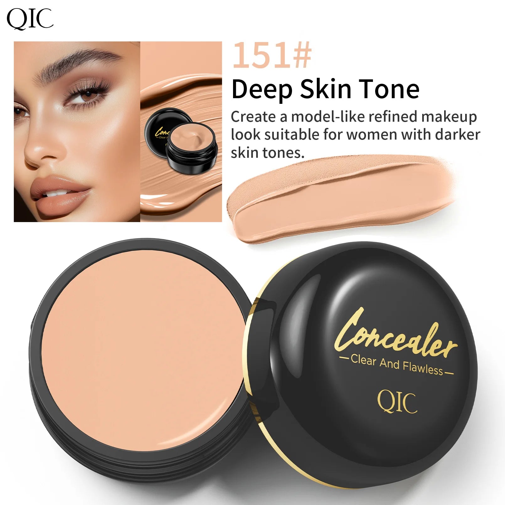Full Coverage Concealer Foundation Waterproof for Covers Skin Blemishes and Wrinkles Tattoos Skin Tone Face Concealer Cream