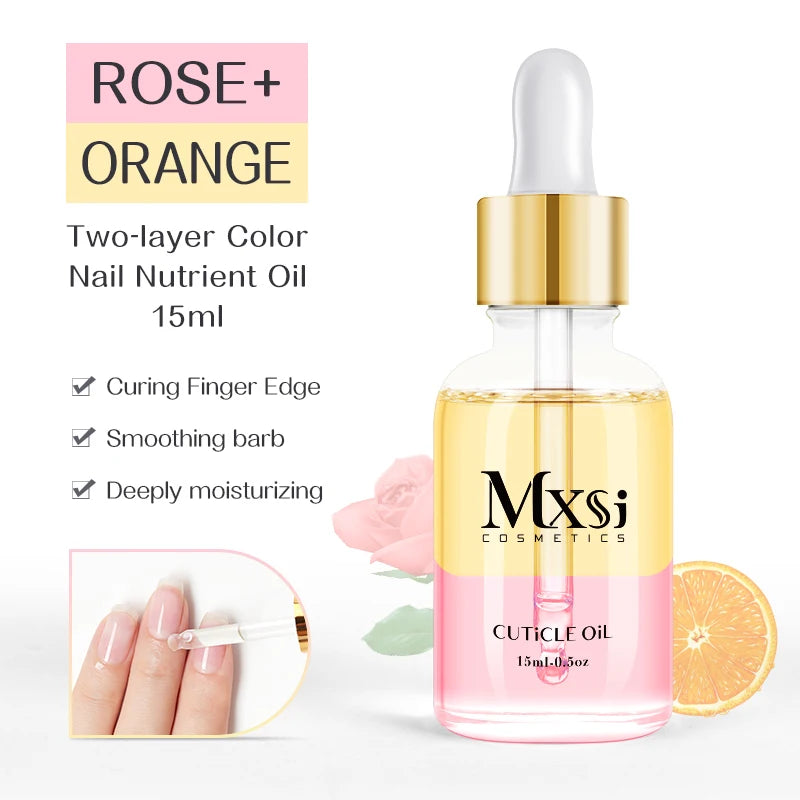 15ML Dried Flower Cuticle Nutrient Oil Nourish Restore Damaged Nails Vitamin Nail Polish Care Oil Soften Moisturizes Strength