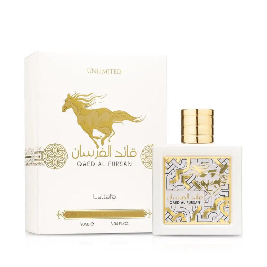 Lattafa Qaed Al Fursan for Men Eau de Parfum Spray, 3.04 Ounce