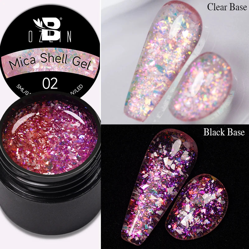 AWStorG 7.5ML Golden Gradient Cat Eye Magnetic Gel Sparkling Glitter Nail Polish Semi Permanent UV Nail Art No Need Base Color