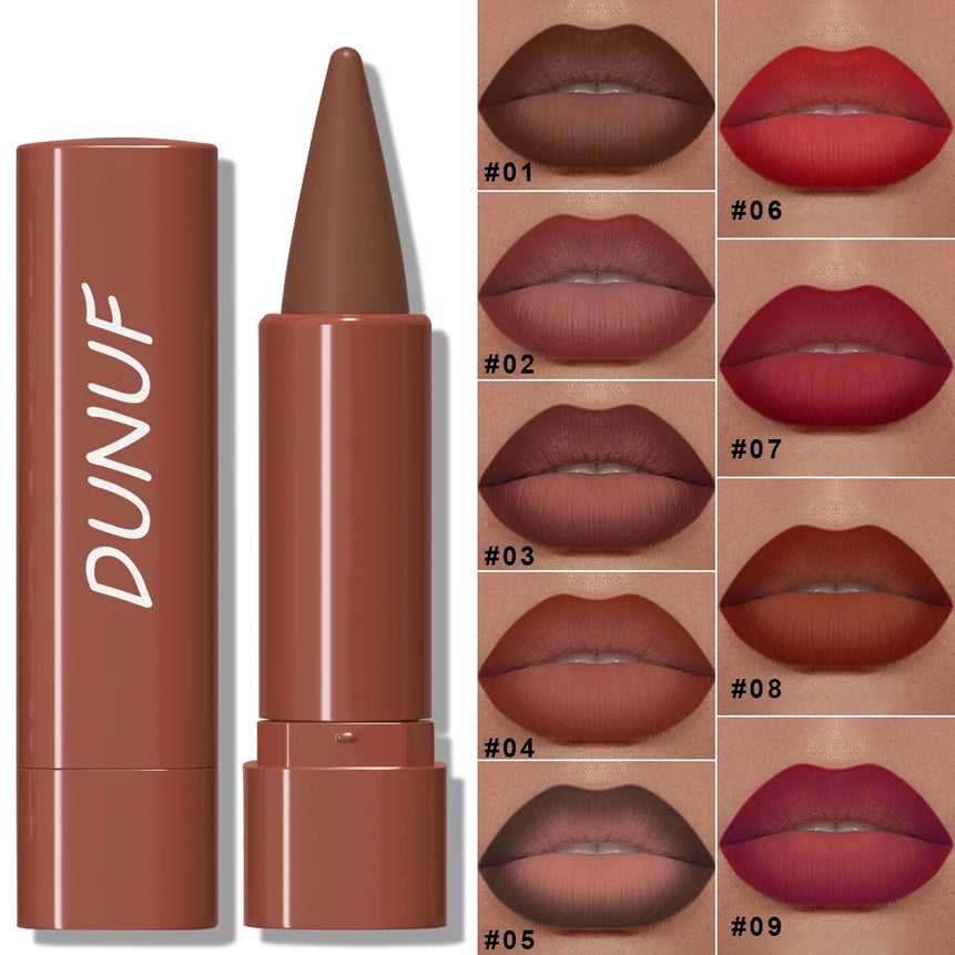 Gradient Lip Liner Pen with Matte Velvet Finish Smooth Application  Lipstick for Defined and Elegant Lips