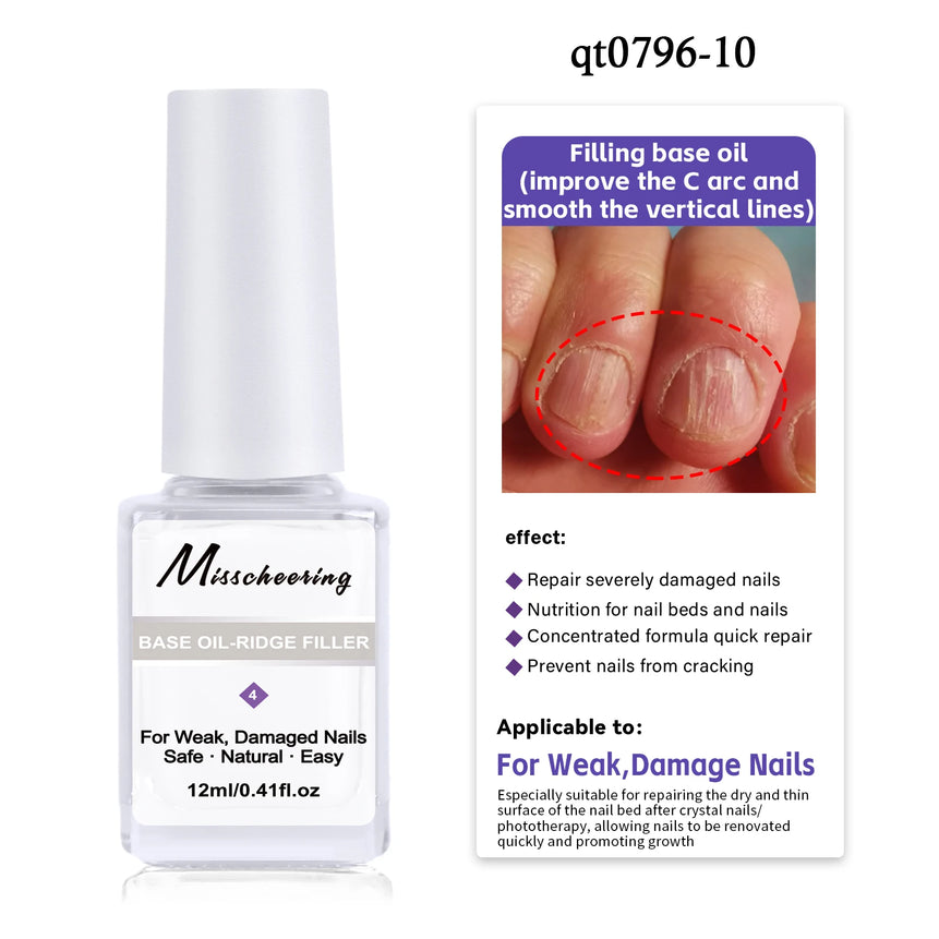 New 12ML Strength Base Oil for Nail Care Repair Damage Improve The C Are Manicure Care Supplies Multi functional Nutritional Oil