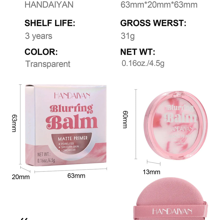Light Mist Water Resistant Oil Control Brightening Complexion Matte Concealer Setting Powder with Powder Puff