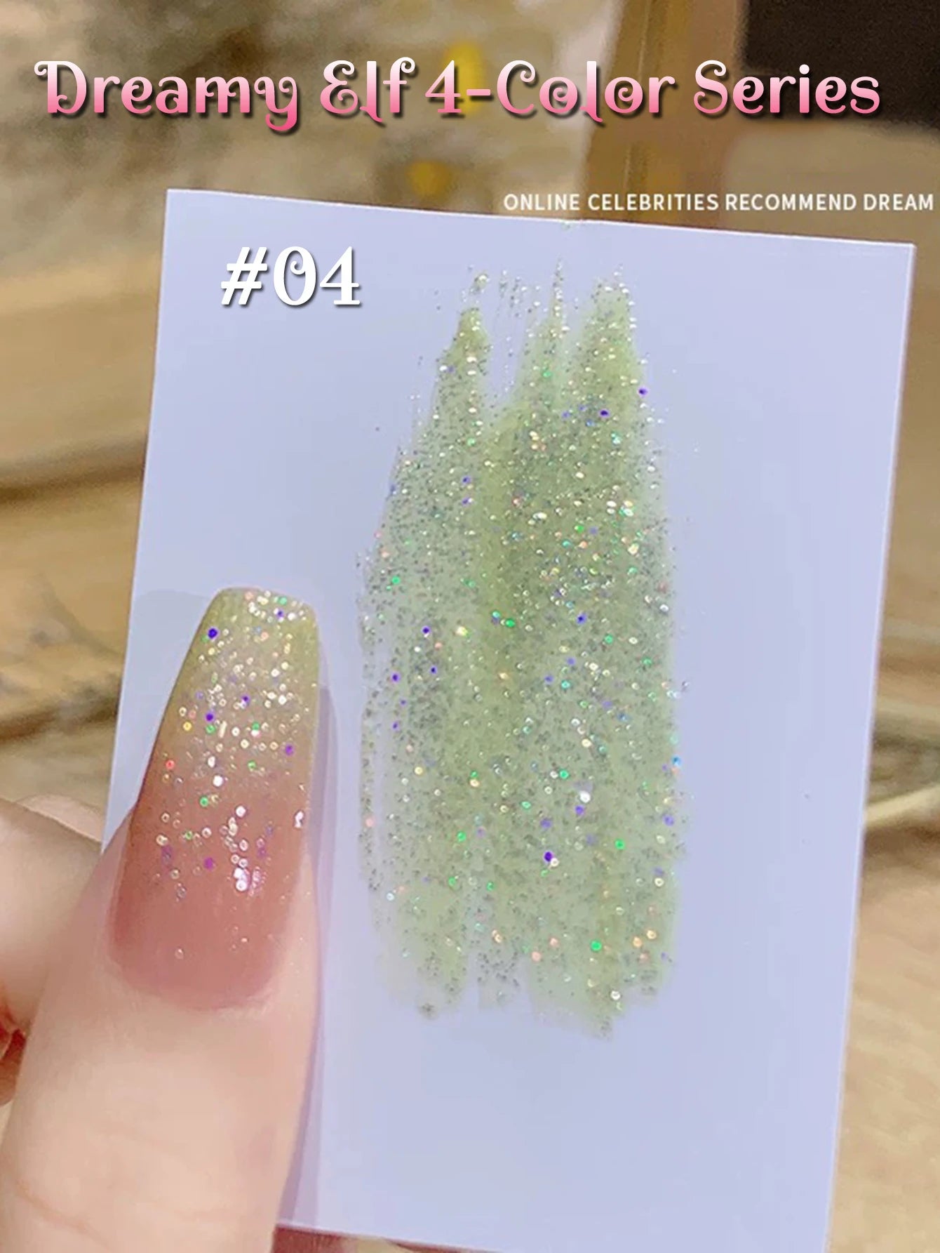 MIANEL1-12pcs 12ML Pink Blue White Green Series With Explosive Glitter Gel Nail Polish, Popular Yun Brocade Diamond Gel Polish