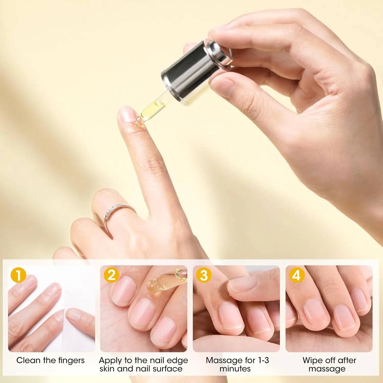 GELLEN 20ml Nails Cuticle Oil Organic Natural Keratin Vitamin E Nail Polish for Hydrating Nourishing Strengthening Supplies