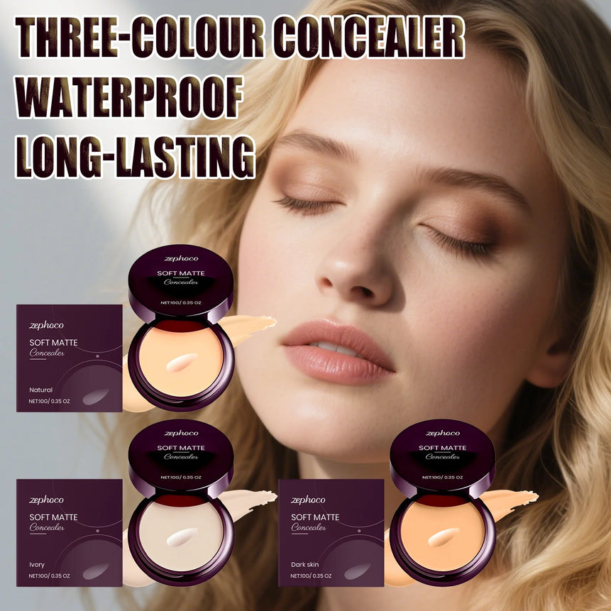 Full Coverage Concealer Waterproof Natural Finish Hydrating Crease Proof Liquid Concealer Makeup for Under Eye Acne Spot