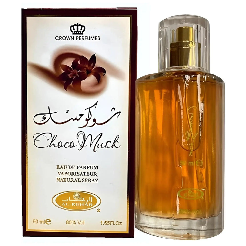 Al Rehab Choco Musk Eau De Parfum Spray for Women, 1.65 Ounce