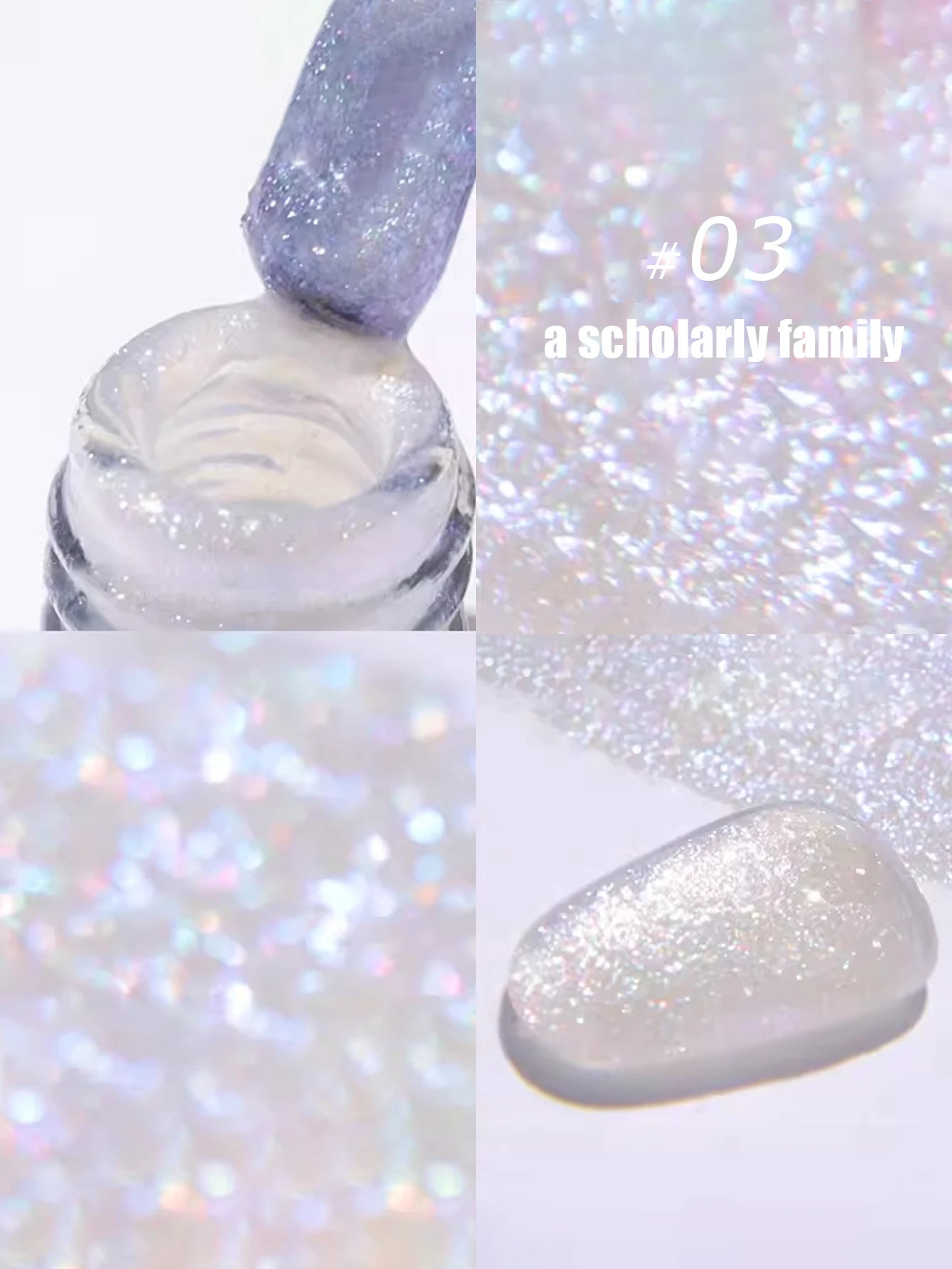 MIANEL1-12pcs 12ML Pink Blue White Green Series With Explosive Glitter Gel Nail Polish, Popular Yun Brocade Diamond Gel Polish