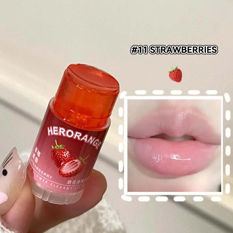 Herorange Lip Balm: Elegant and Moisturizing, Deeply Hydrating, Prevents Chapped Lips, a Must-Have for Autumn and Winter, Improves Lip Lines, Tinted Version, Naturally Enhances Makeup, Perfect for Daily Use and Commuting.