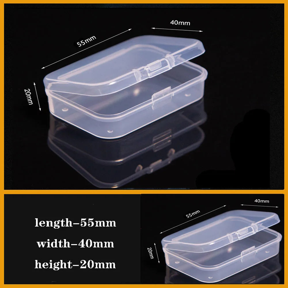 Transparent Plastic box Screw Compartment Box Jewelry Earring Display Case Container Clear Terminal Organizer Tool Storage boxes