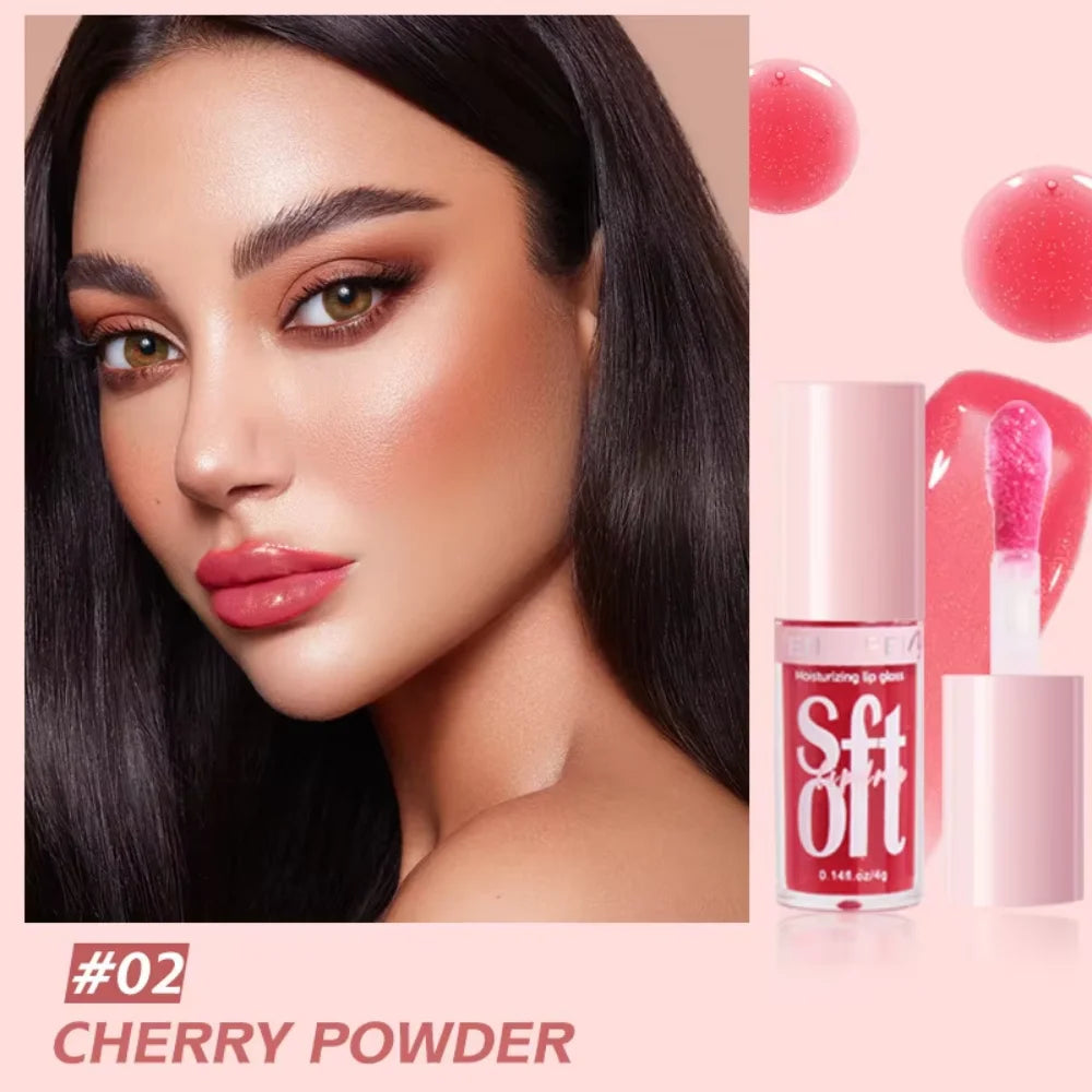 6PCS Moisturizing Lip Gloss Transparent Lip Oil Hydrating Lip Glaze Lip Plumper Hydrating Make Up Liquid Lipstick Lips Cosmetics