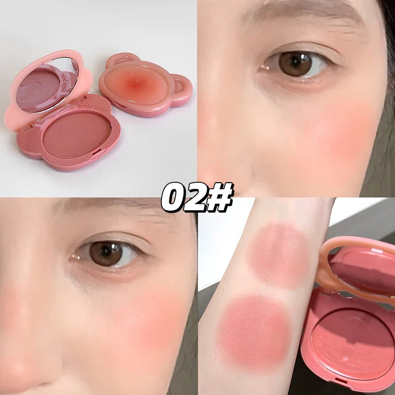 Light Blush Cream Gege Bear Moisturizing Matte Vitality Moisturizing Whitening Brightening Natural Rouge