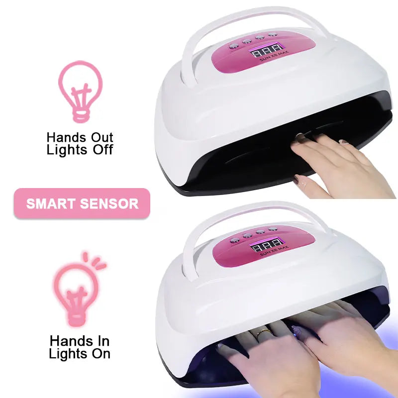 Nail Polish UV/LED Lamp 4 Timer Modes LCD Display with 57 LEDS Nails Fordrying Dryer Manicure Salon Tools for Acrylic Gel Art