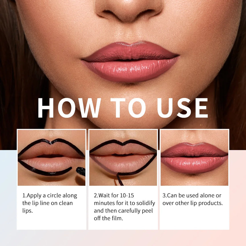 4 Colors Peel Off Lip Liner Waterproof Transfer-proof Lipstic Tattoo Waterproof Long Lasting Matte Velvet Lip Tint Sexy Red Cont