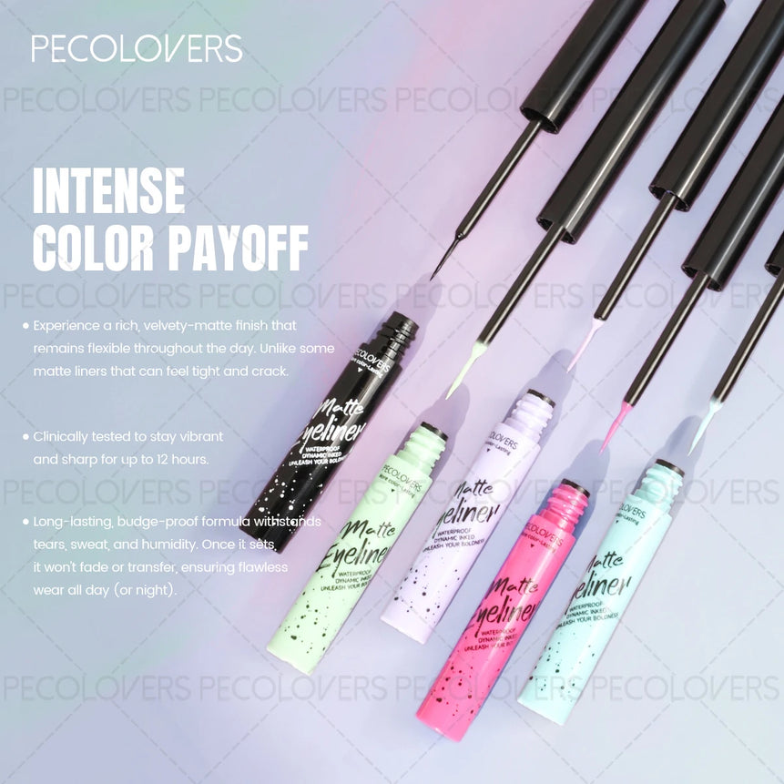 1PC Colorful Liquid Eyeliner, Waterproof, Precise Line, High Color Payoff, Quick Drying, Perfect for Christmas and Holiday Party