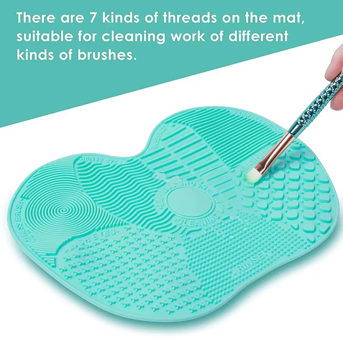 Silicone Brush Cleaner Cosmetic Make Up Washing Brush Gel Cleaning Mat Foundation Makeup Brush Cleaner Pad Scrubbe Board