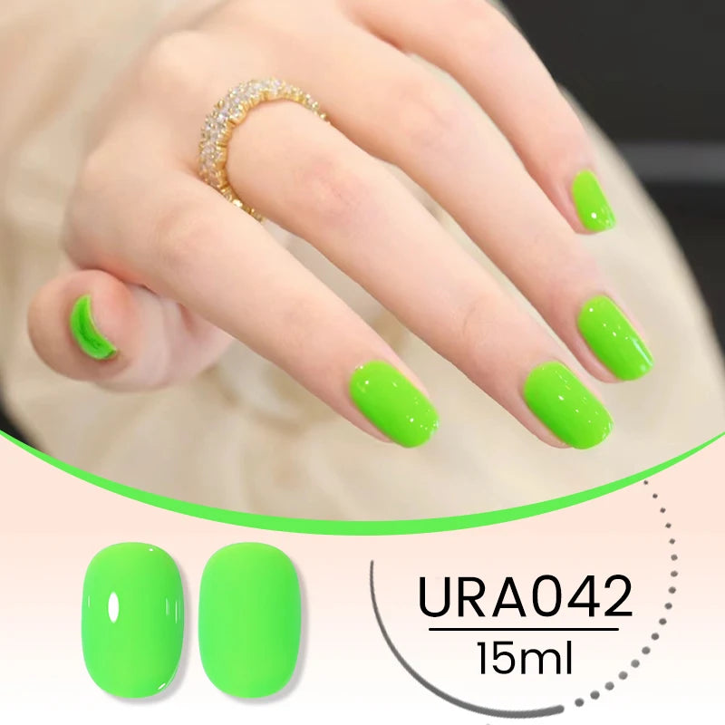 UR SUGAR 15ml Crystal Milky Jelly White Nude Gel Nail Polish Transparent Semi-permanent UV Gel Nail Art Soak Off Gel Varnish
