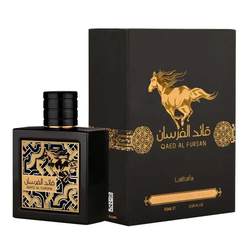 Lattafa Qaed Al Fursan for Men Eau de Parfum Spray, 3.04 Ounce