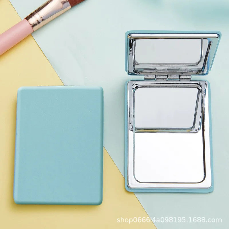 Folding Mirror Pocket Mini Portable Makeup Mirrors Travel Hand Small Mirror Vanity Foldable Compact Cosmetics Tools