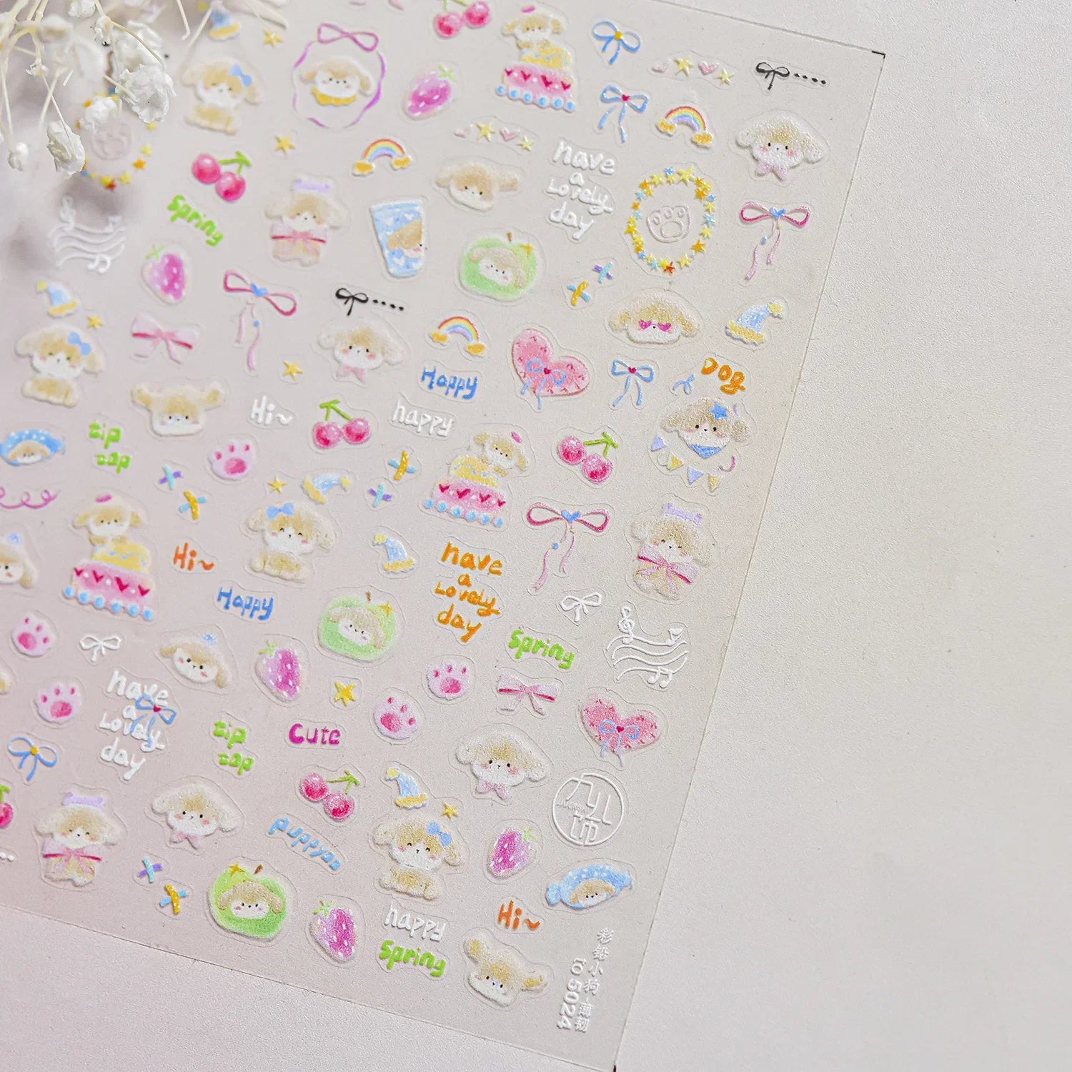 Ocean Shell Starfish Shell Conch Whale Dolphin Seahorse Coconut Tree Water Bubbles Self Adhesive Nail Art Sticker Manicure Decal