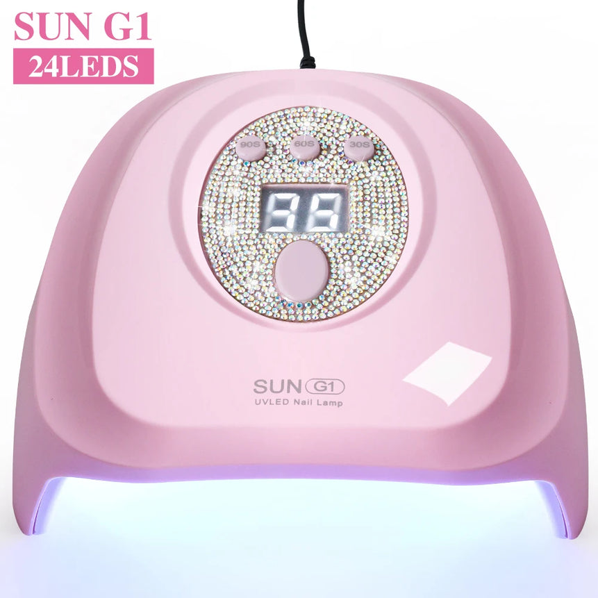 SUN G1 Professional UV Nail Dryer 24 LED Nail Lamp with Auto Sensor Suitable for Drying Cure Gel Nail Polish Nail Salon Tool