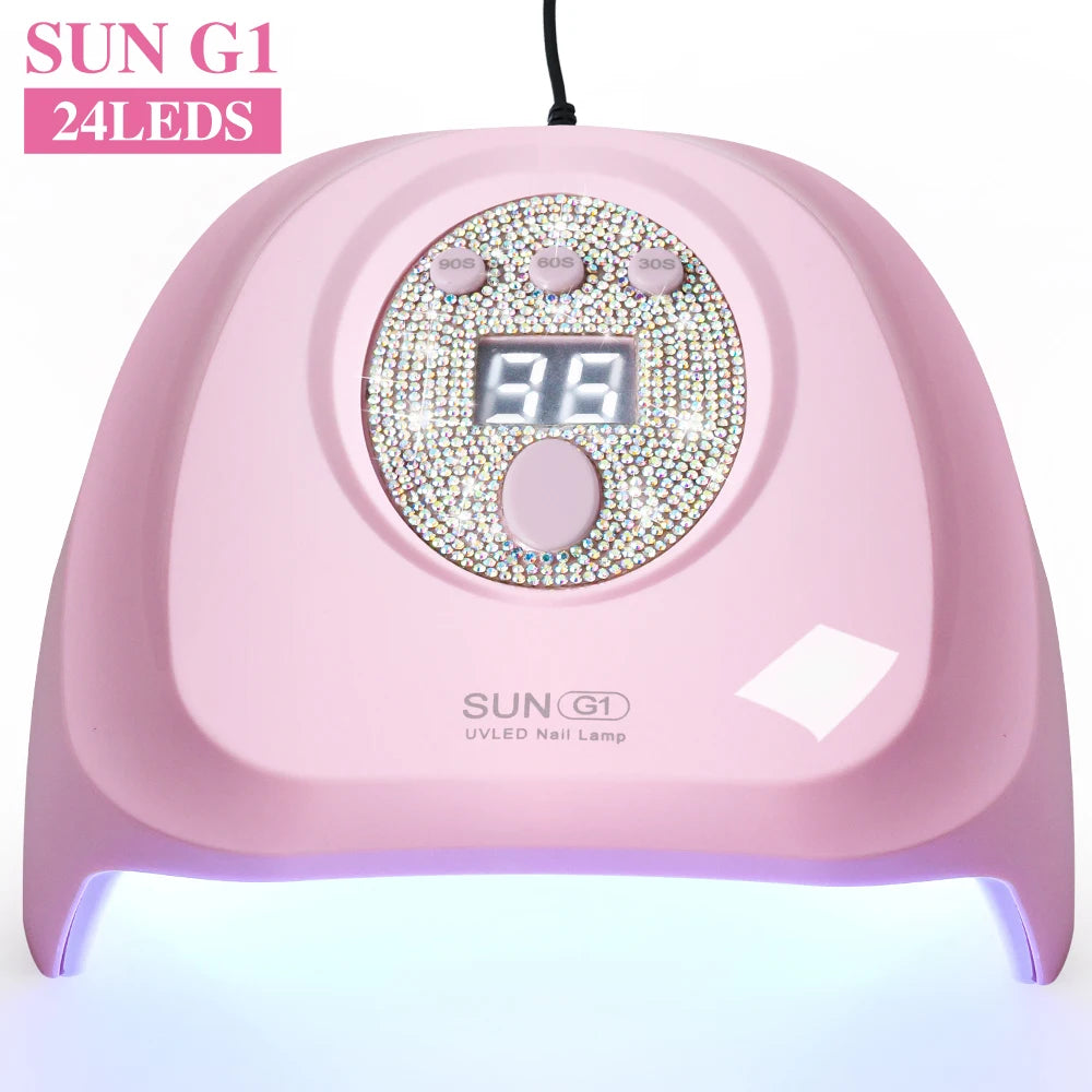 SUN G1 Professional UV Nail Dryer 24 LED Nail Lamp with Auto Sensor Suitable for Drying Cure Gel Nail Polish Nail Salon Tool
