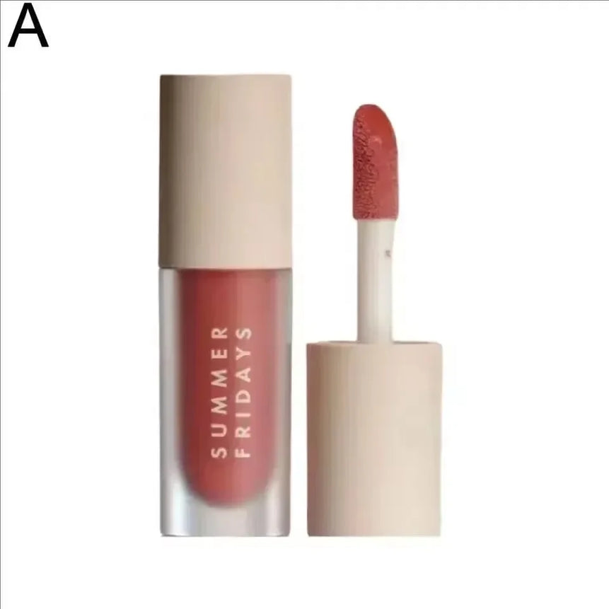 Summer Friday's Vanilla Beige Lip Balm Moisturizing Transparent Lipstick Set Smooth Soft Tube Mirror Lip Gloss Lip Makeup