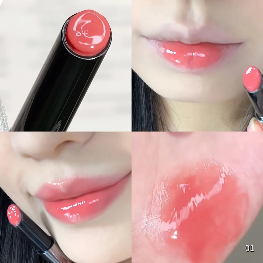 Herorange Mirror Lipstick, Super Pigmented, Non-Sticky, Non-Smudging, Easy to Apply, Long-Lasting, Not Easy to Fade, Moisturizing and Hydrating, Glossy Lipstick, Christmas Gift