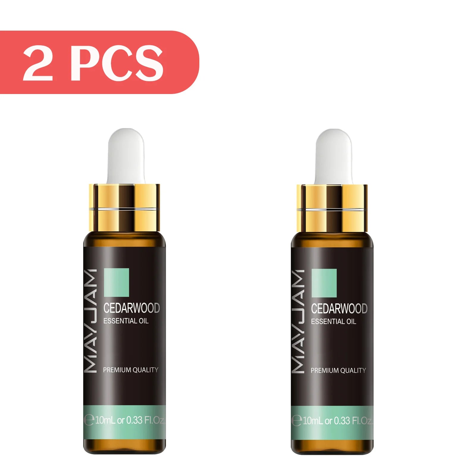 MAYJAM 2pcs Pure Essential Oils with Dropper Sweet Orange Lavender Jasmine Eucalyptus Vanilla Sandalwood Cajeput Vetiver Sage