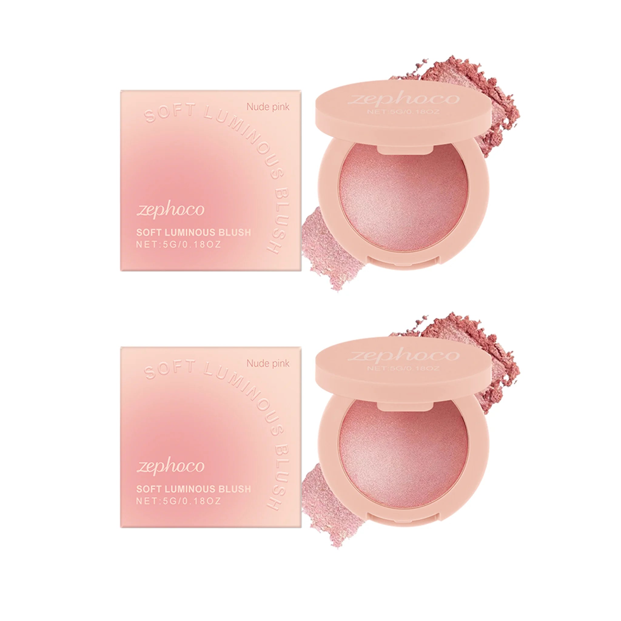 Pearl Blush with Soft Light Pink Powder Blush for a Natural Flush Radiant Finish Long Lasting Buildable Delicate Long Lasting