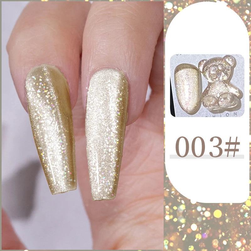 15ml Super Reflective Flash Disco Nail Gel Polish Relective Glitter Semi Permanent Nail Art Varnish For Manicures